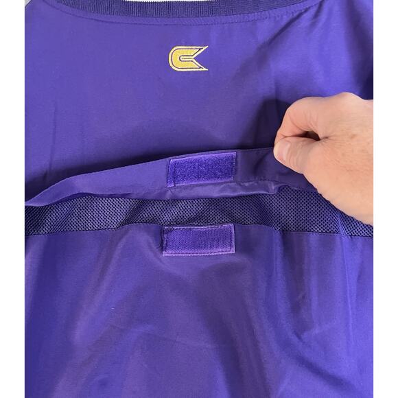 LSU Tigers Men’s XL Purple V-Neck Windshirt Pullover by Colosseum Athletics - Picture 10 of 16